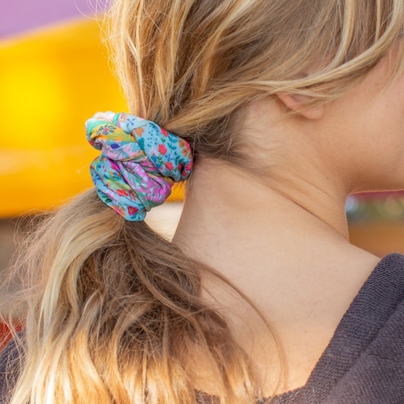 NATURAL LIFE for hair Blue Flower Stamp Boho Bandeau unique pattern not in store - Picture 9 of 15